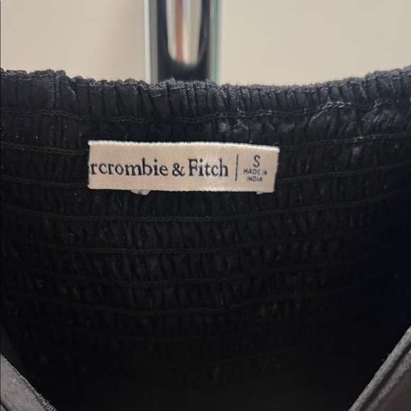 Abercrombie & Fitch Black Blouse with Sheer Sleeves - Picture 3 of 4